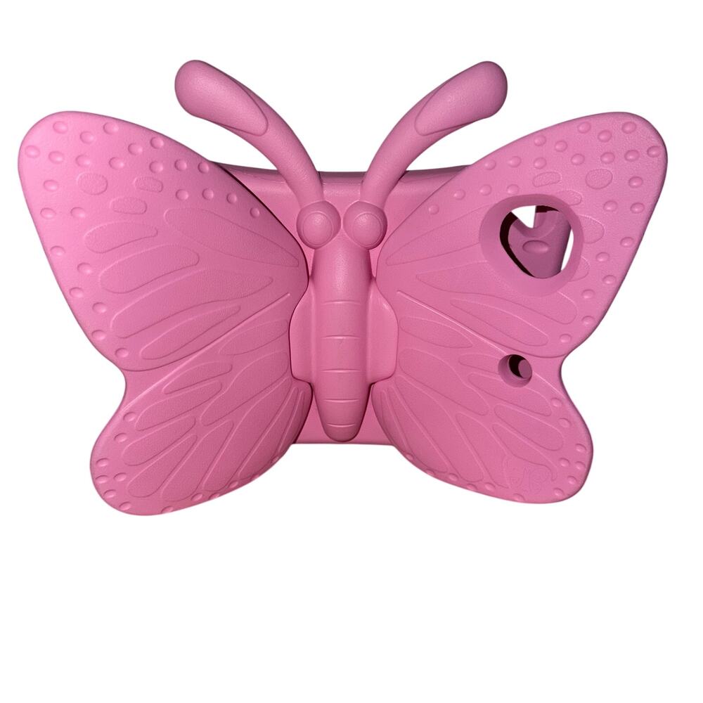 Lightweight EVA foam pink butterfly iPad 4 5 9.7 inch case stand kid friendly